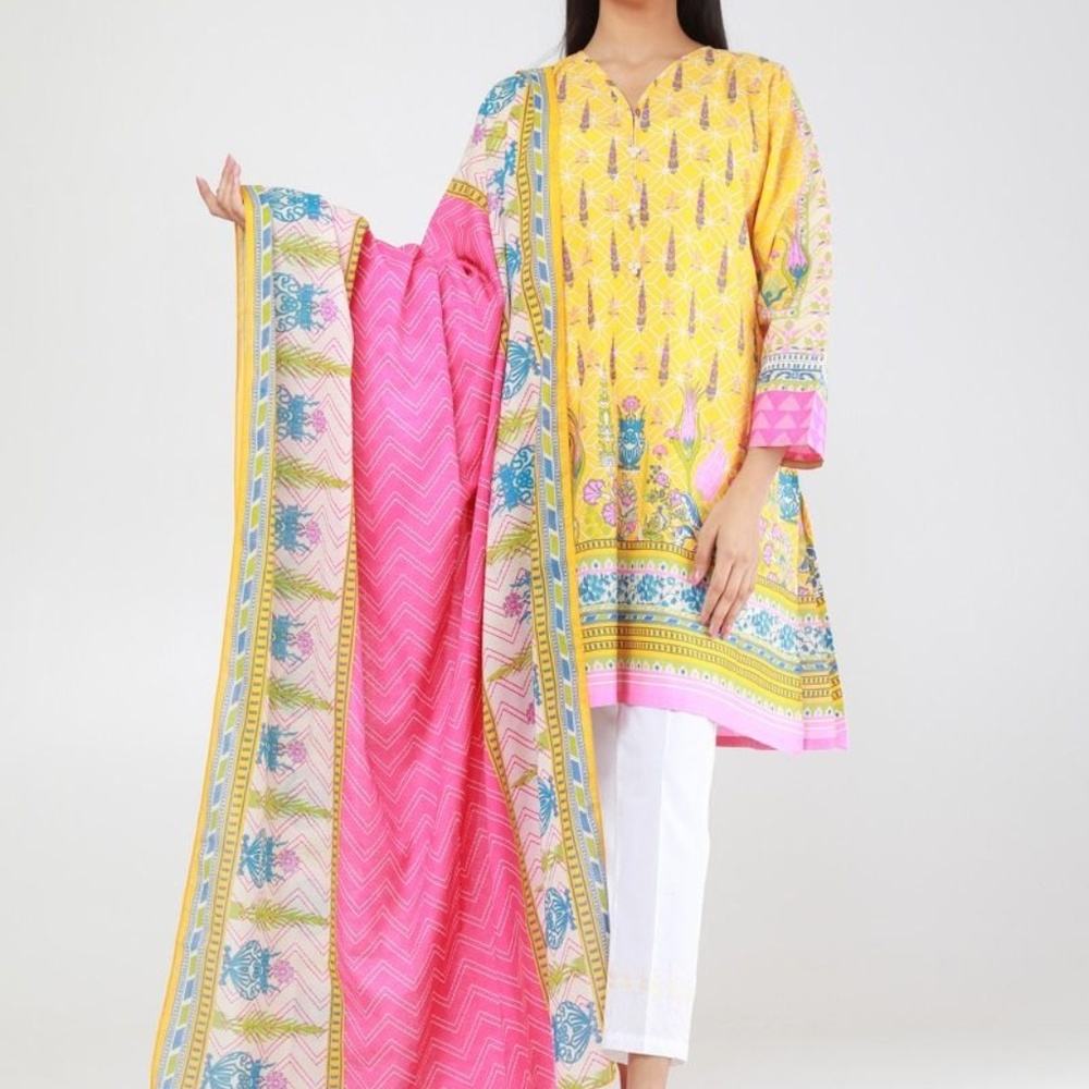 Printed Kurta Paired with Dupatta
